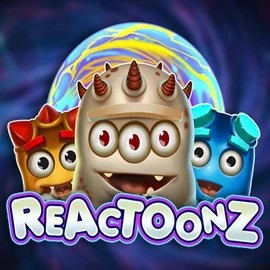 Reactoonz online game logo by Play’n GO on winny-casino.org
